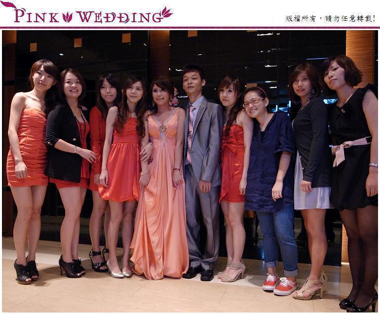 <稚鈞&翔雯>紅衣女孩們的祝福 (新北) - Pink Wedding 品悅婚禮 image alt