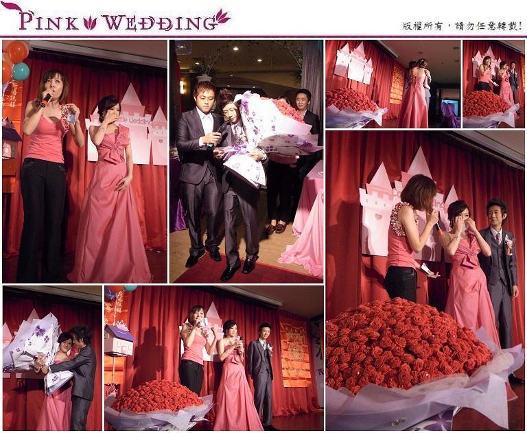 <漢倫&育甫>王子親製的999朵玫瑰驚喜 (桃園) - Pink Wedding 品悅婚禮 image alt