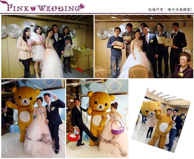 <順興&玉珊>快快來和拉拉熊共舞 (新北) - Pink Wedding 品悅婚禮 image alt