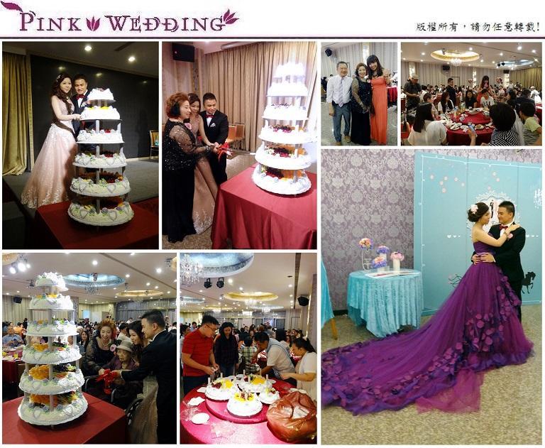 <建邦&南姑>多層心意與祝福的超級婚禮蛋糕 (新北) - Pink Wedding 品悅婚禮 image alt
