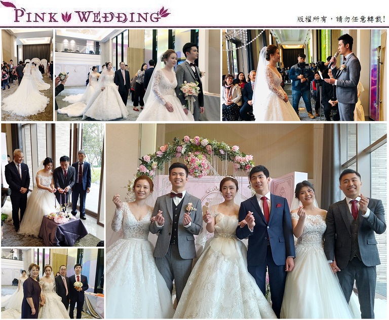 ＜健皓＆珮加、凱嘉＆王萌、俊彥＆佳芳＞三兄妹聯合婚禮  (桃園)